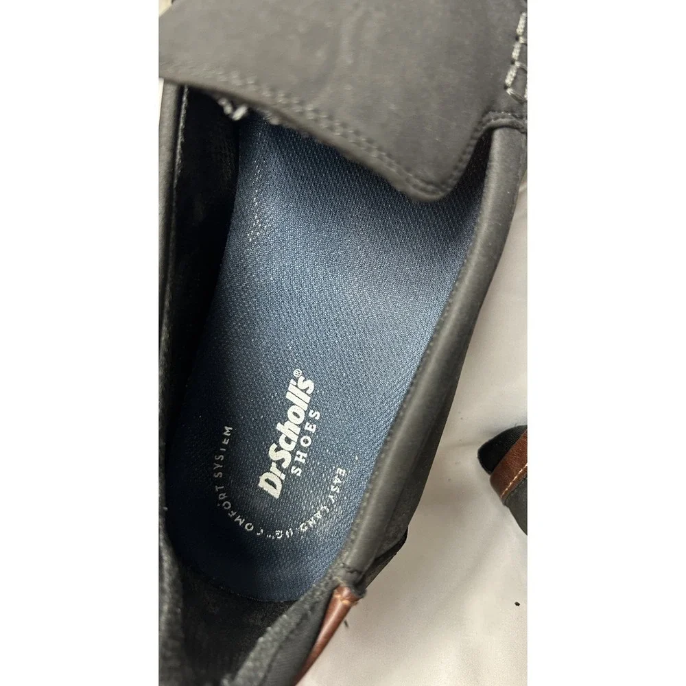 Dr. Scholl's Sync Up Moc Men's 12M Black Slip On Loafers Comfort Casual Gorpcore